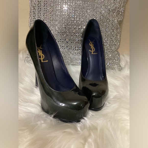 Authentic Saint Laurent black heels size 38 - Picture 8 of 11